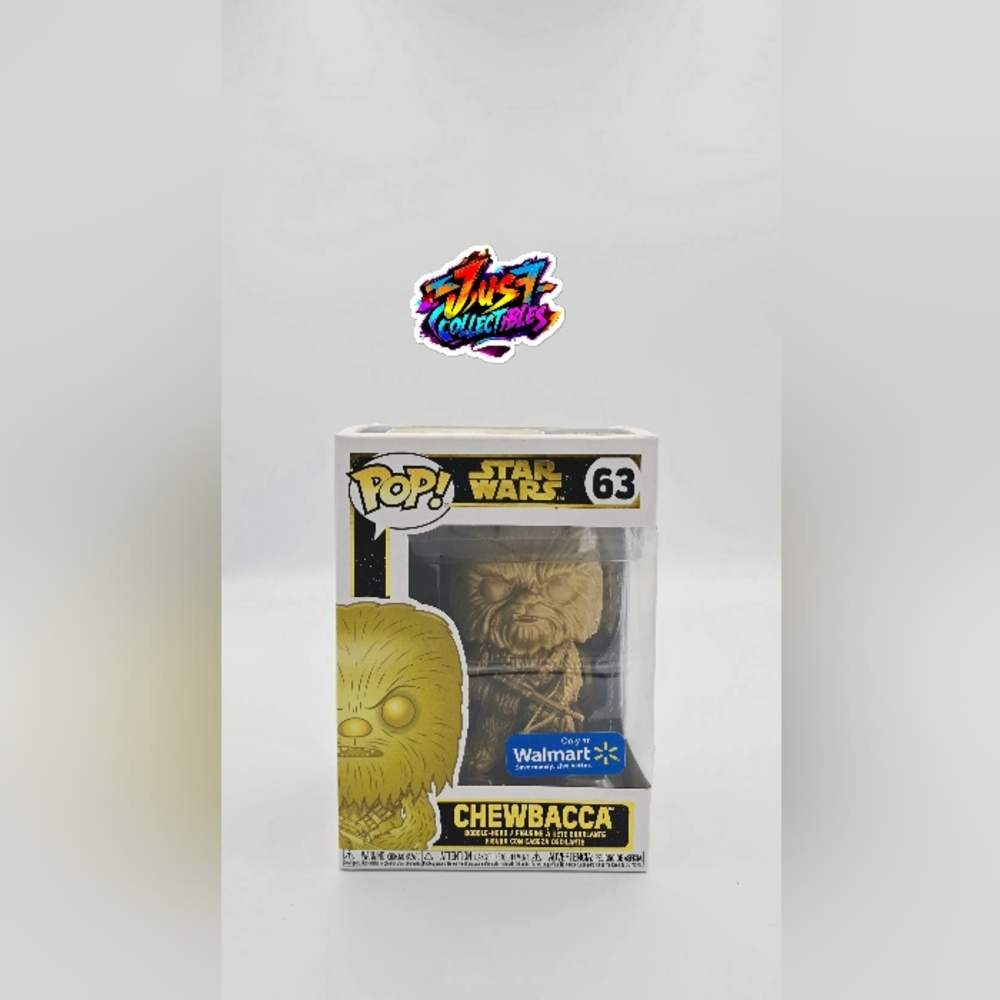 Funko POP! #63 Star Wars: Chewbacca (Gold Metallic) – Walmart Exclusive